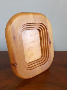 PORTAFOTO CORNICE IN PINO DI ALVAR AALTO PER ARTEK ANNI 70 ORIGINALE DELL'EPOCA
